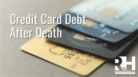 credit card bills after death.